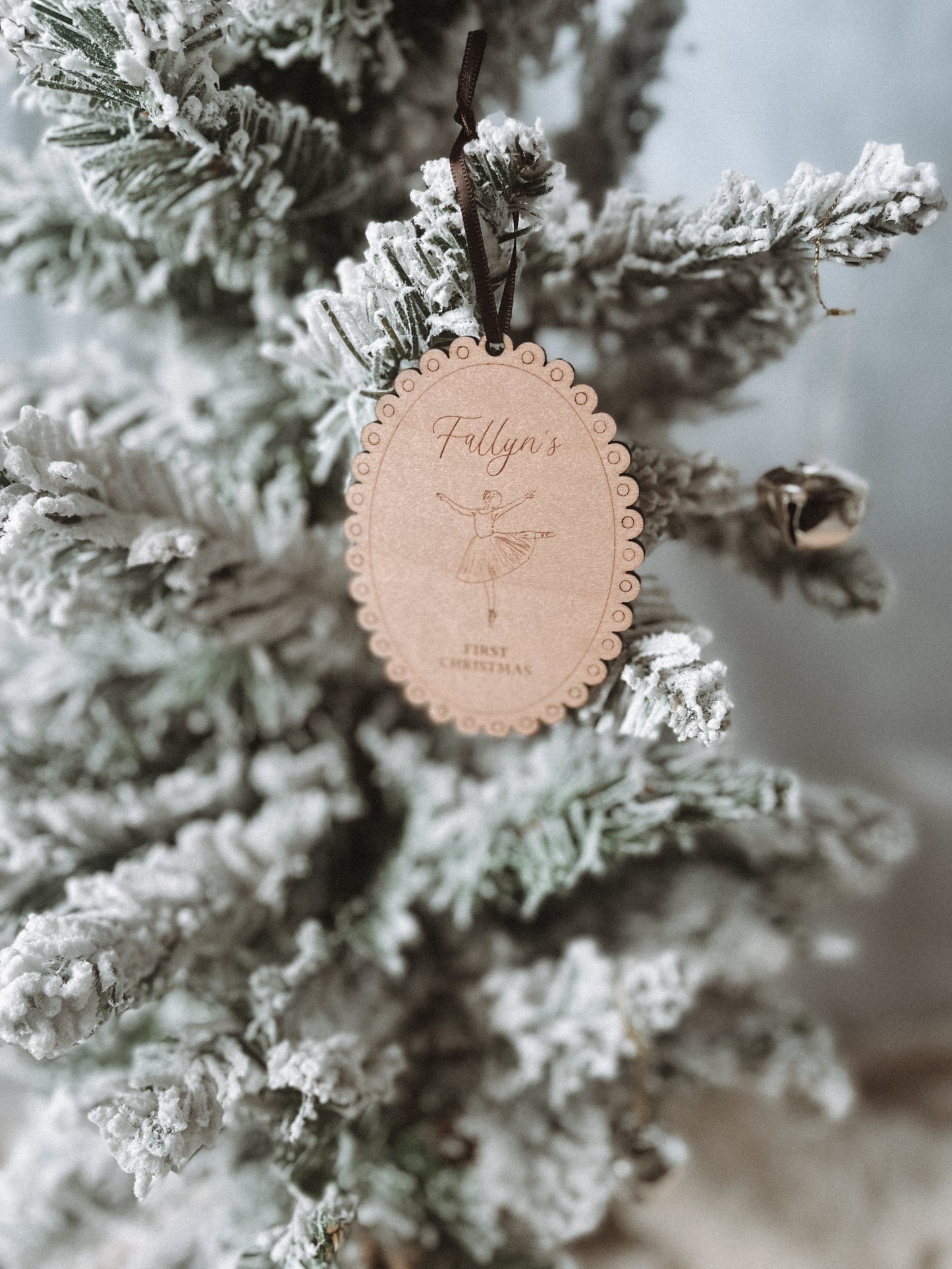Vintage Baby’s First Christmas Ornament with Ballerina
