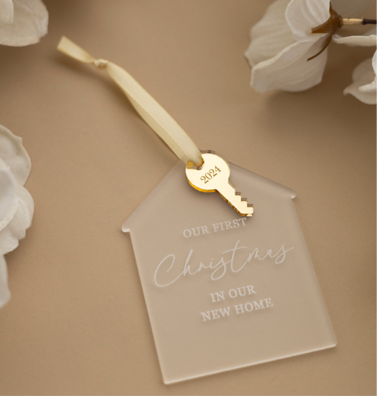 First Christmas in our New Home Ornament