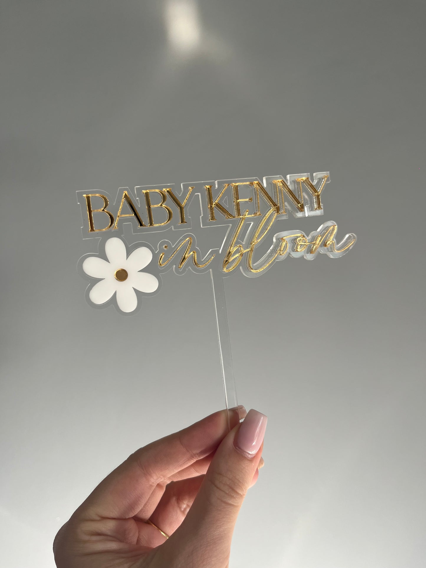 Baby in bloom 3D Cake Topper