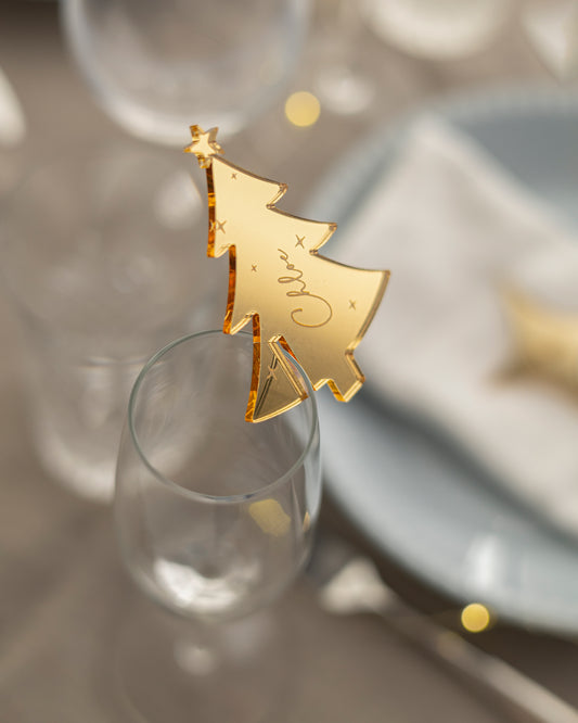 Christmas Tree Drink Tags