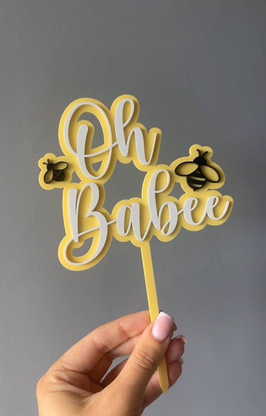 Oh Babee Cake Topper