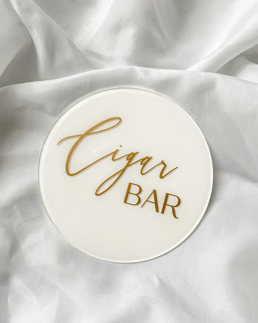 Cigar Bar (Round Sign)