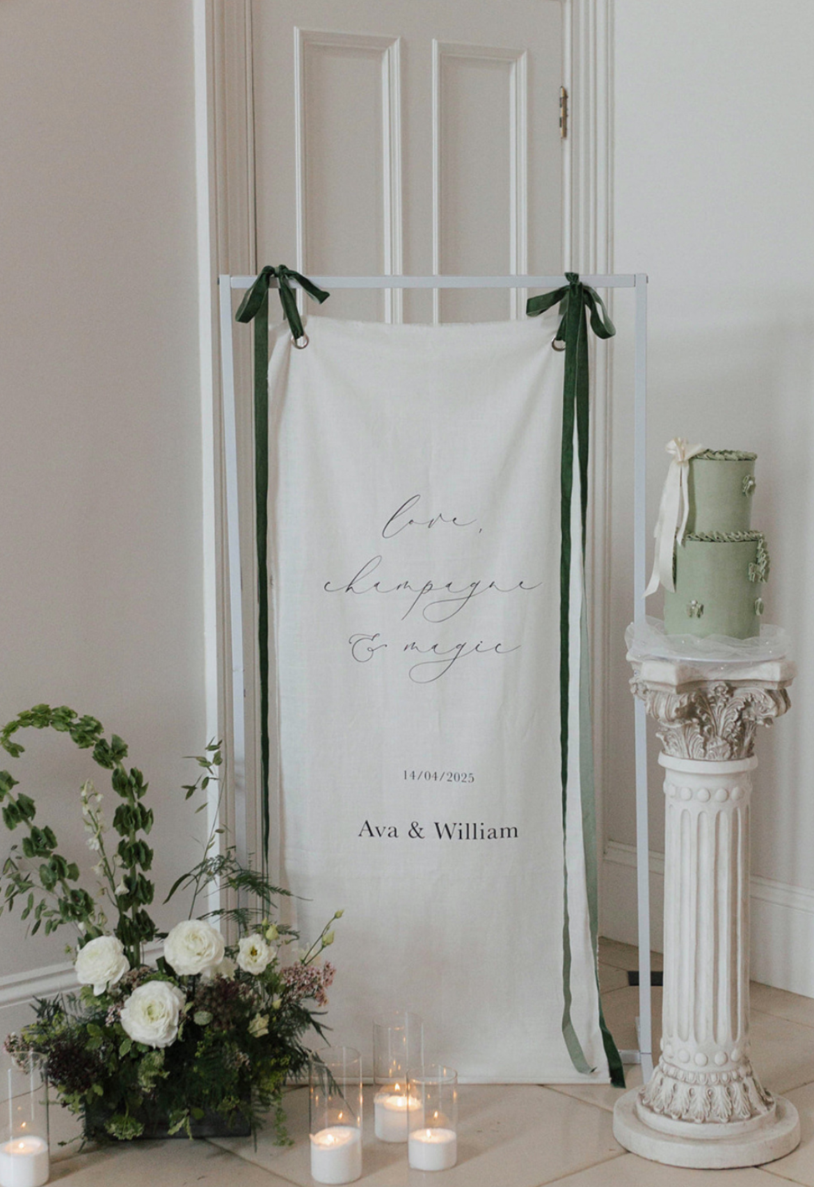 Fabric Welcome Sign