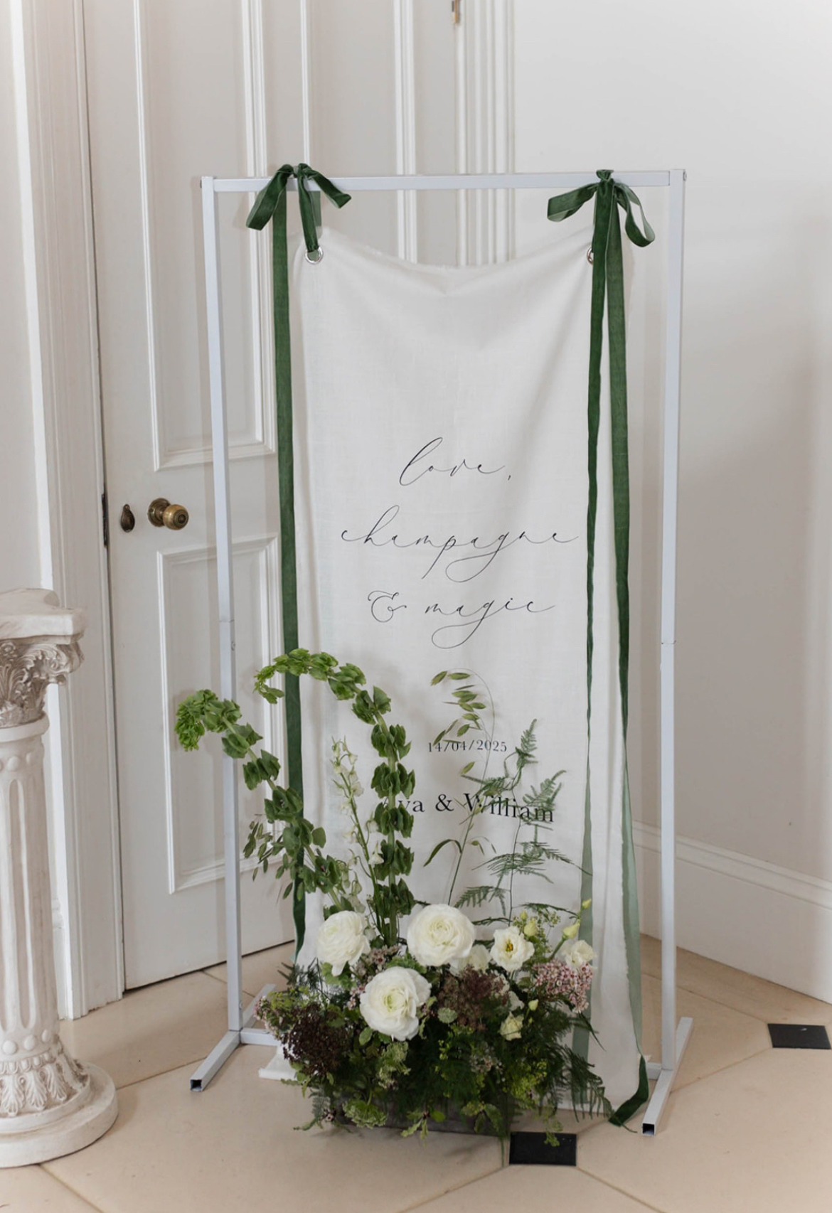 Fabric Welcome Sign