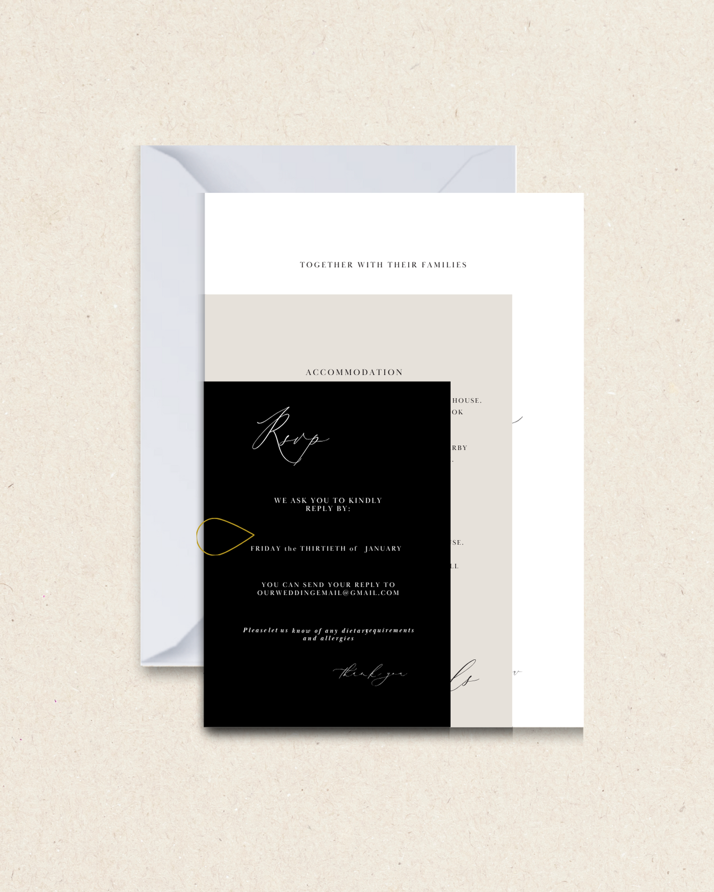 Olivia Classic Invitation Suite