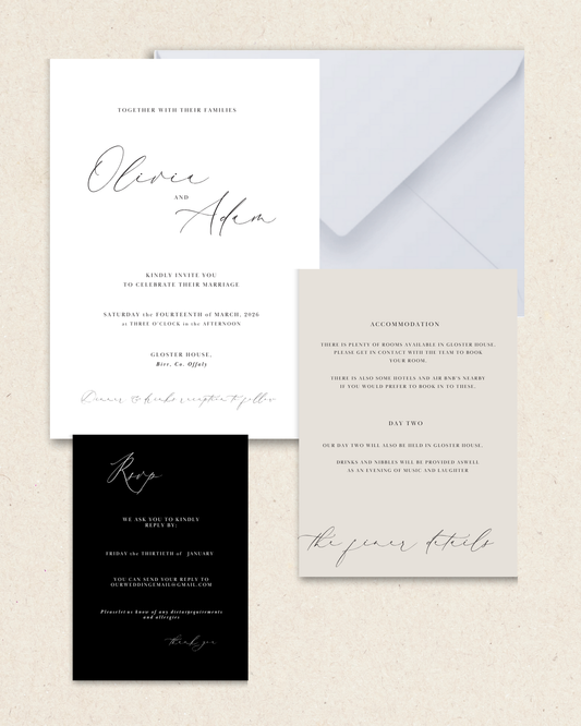 Olivia Classic Invitation Suite