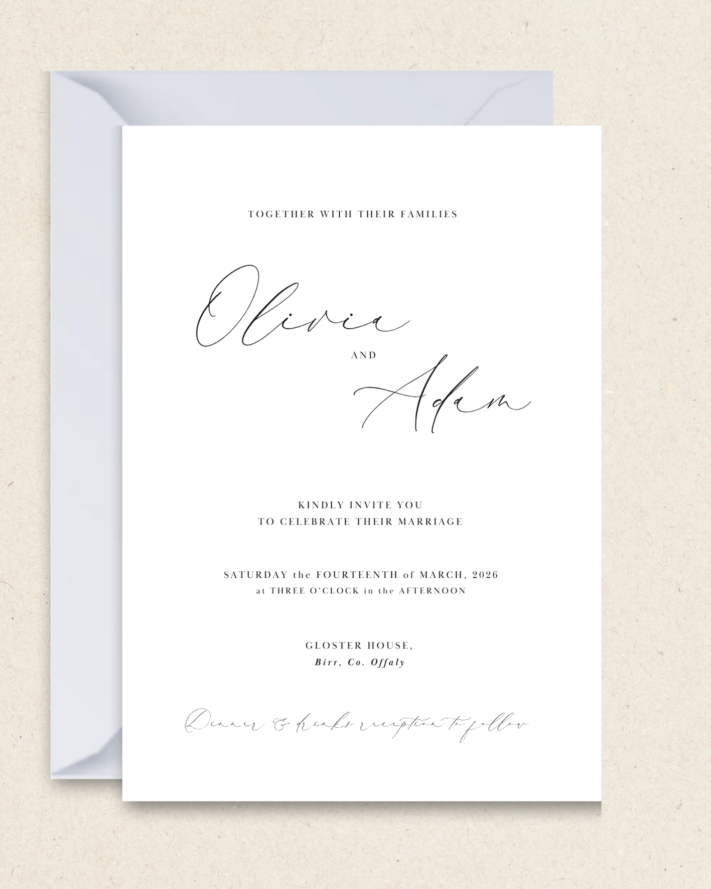 Olivia Individual Wedding Invitation Suite