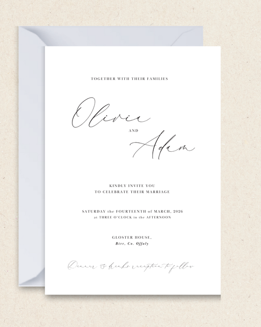 Olivia Individual Wedding Invitation Suite