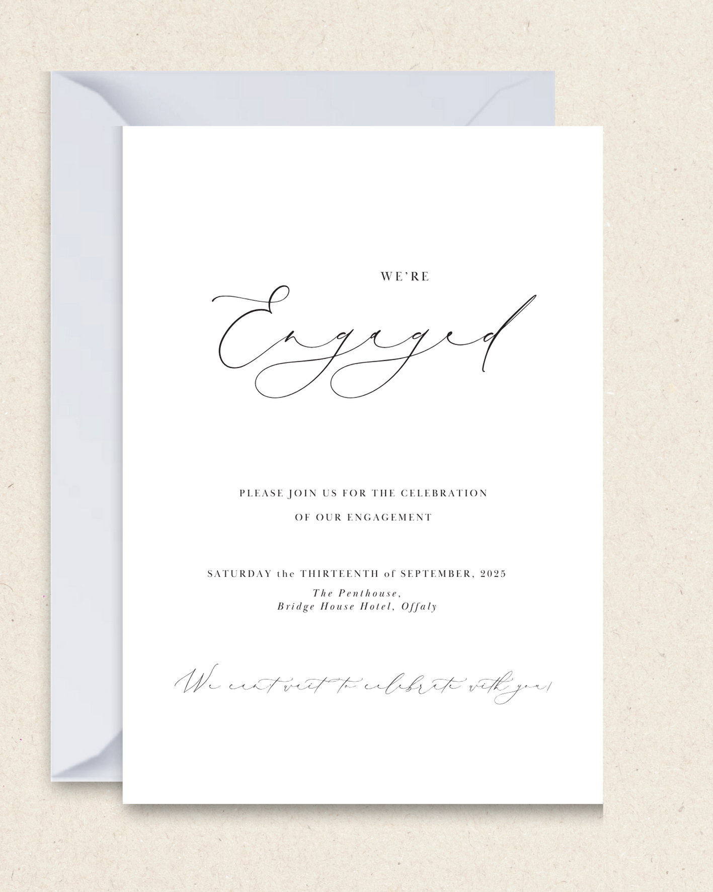 Olivia Engagement Invitation