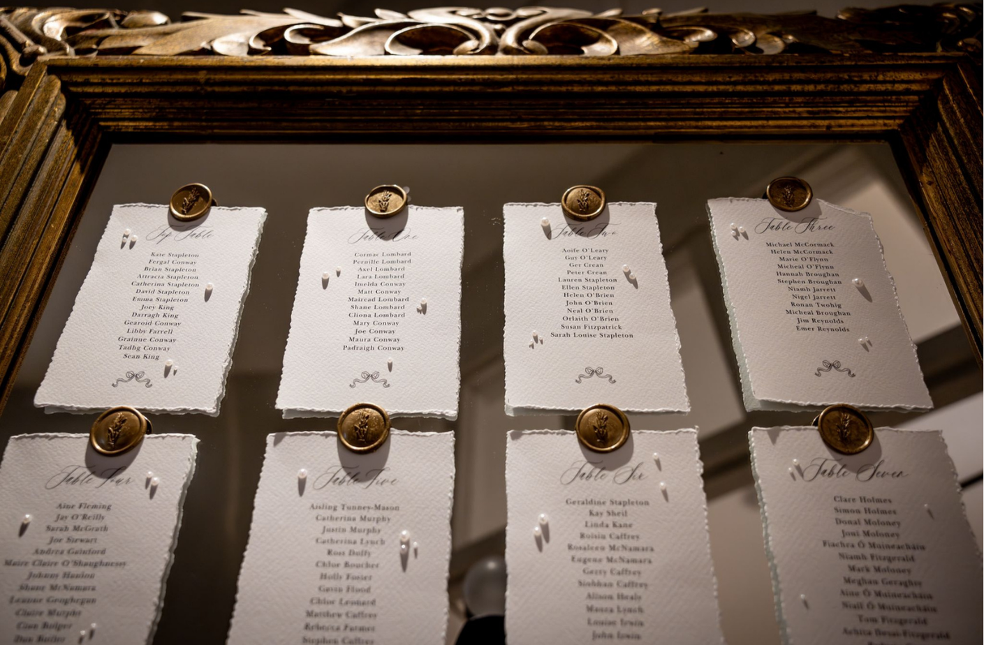 Table Plan Cards