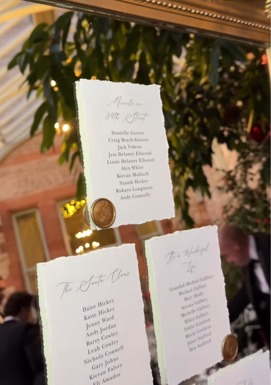 Table Plan Cards