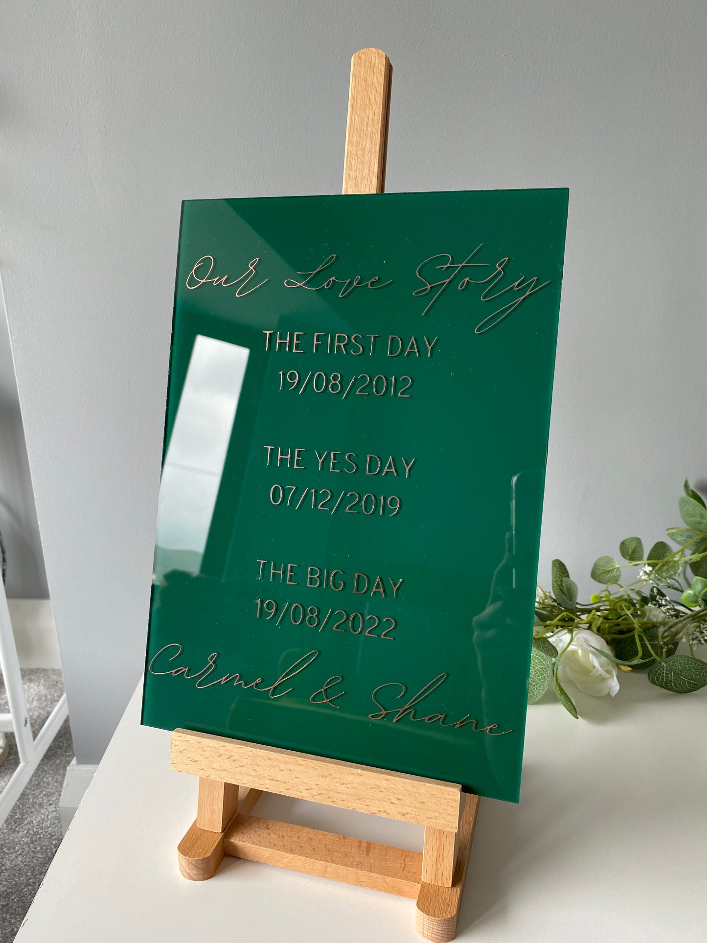 Our Love Story Signage