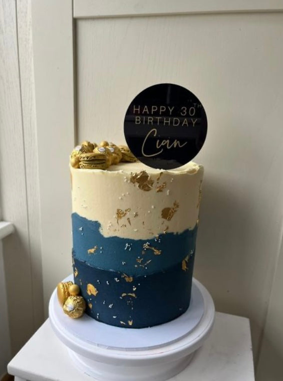 Round Cake Topper