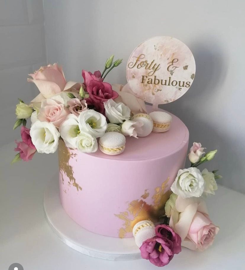 Marble Cake Topper