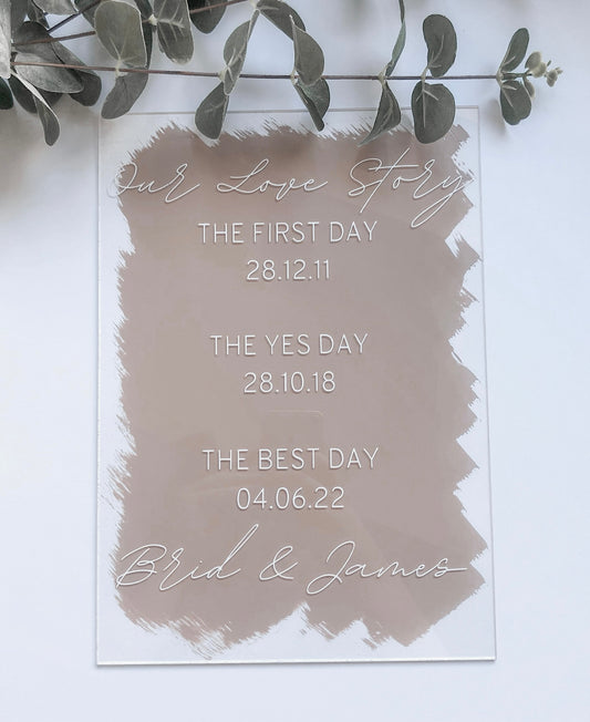 Our Love Story Signage