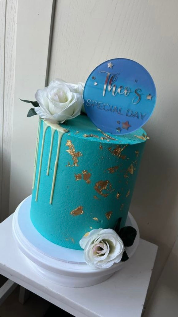 Round Cake Topper