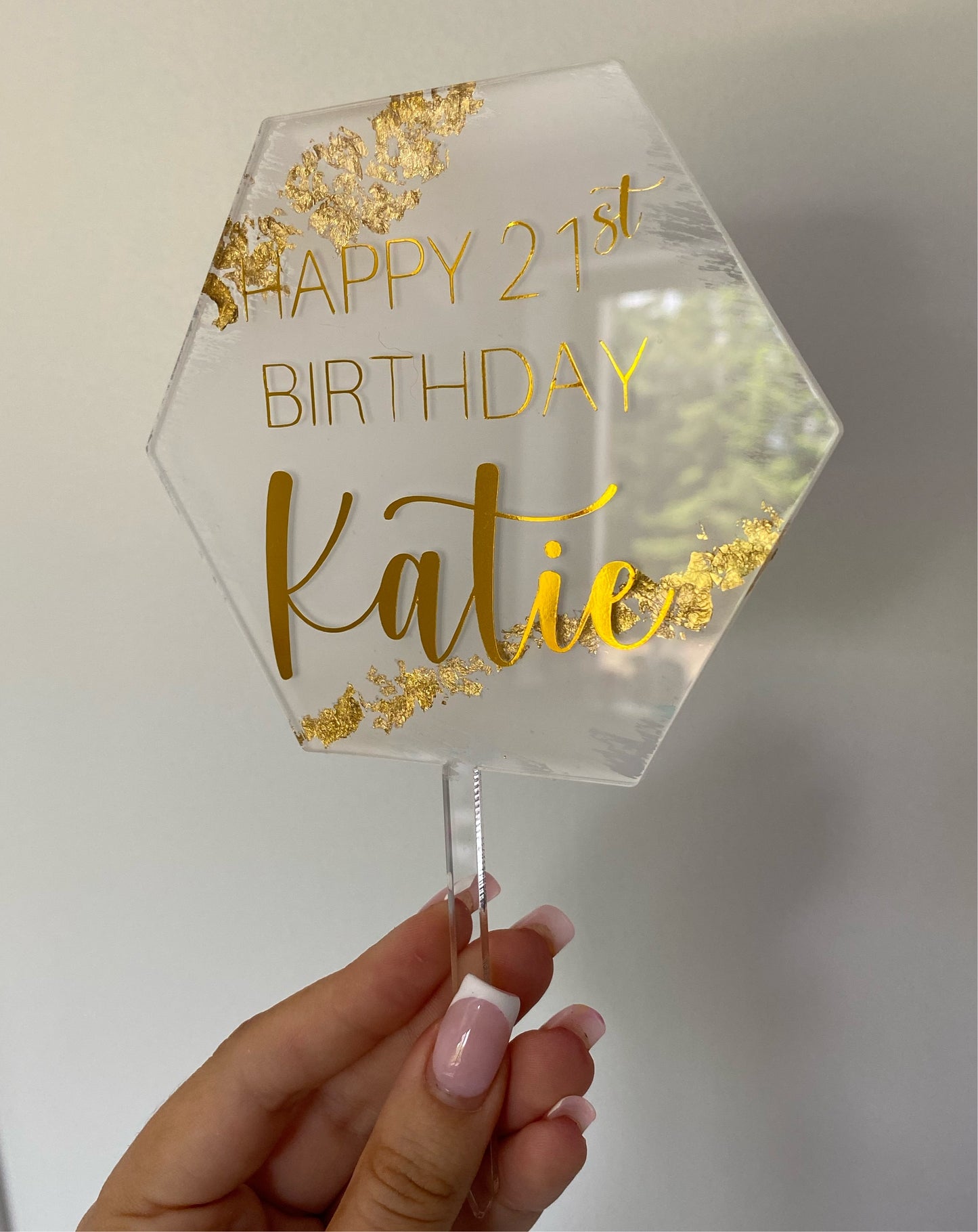 Hexagon Cake Topper