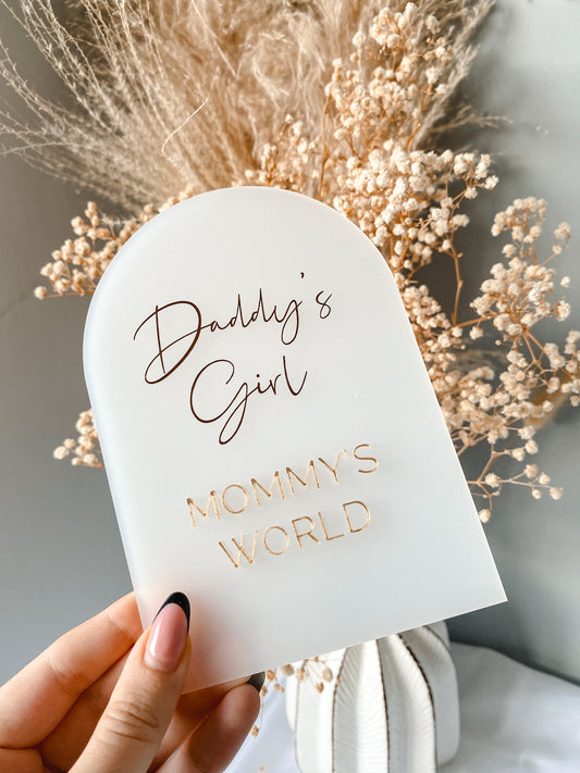 Arched Baby Sign