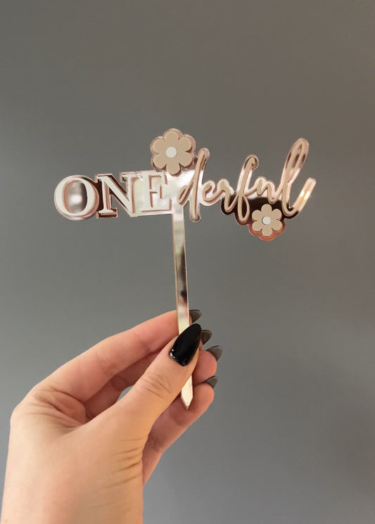 ONEderful Cake Topper