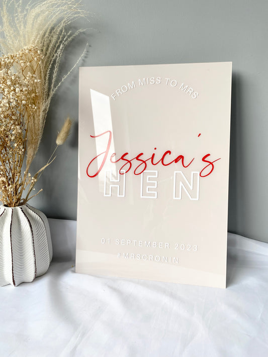 Hen Party Signage