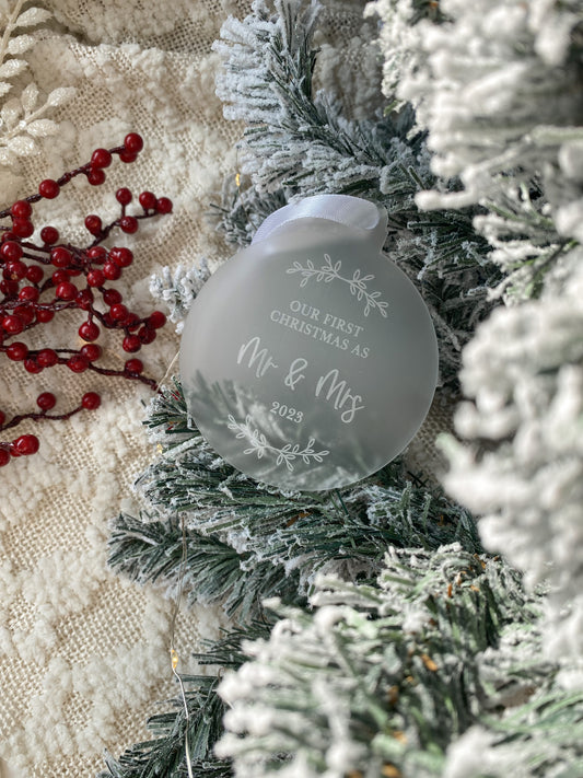 First Christmas Married Ornament
