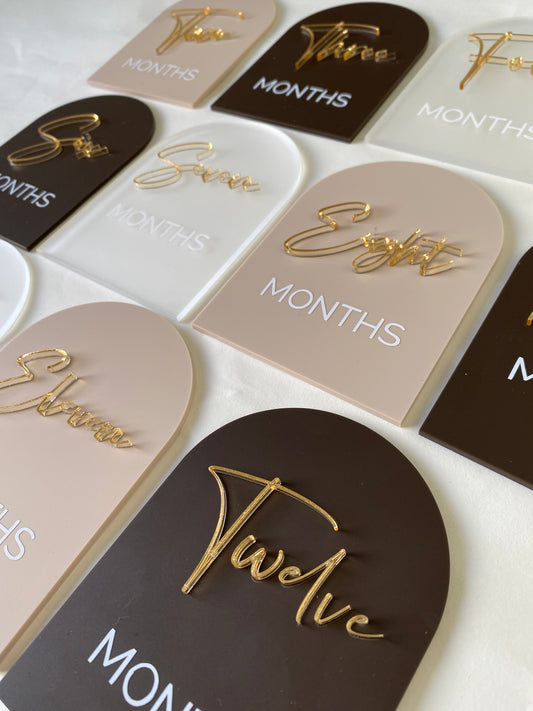 Arched Baby Milestones