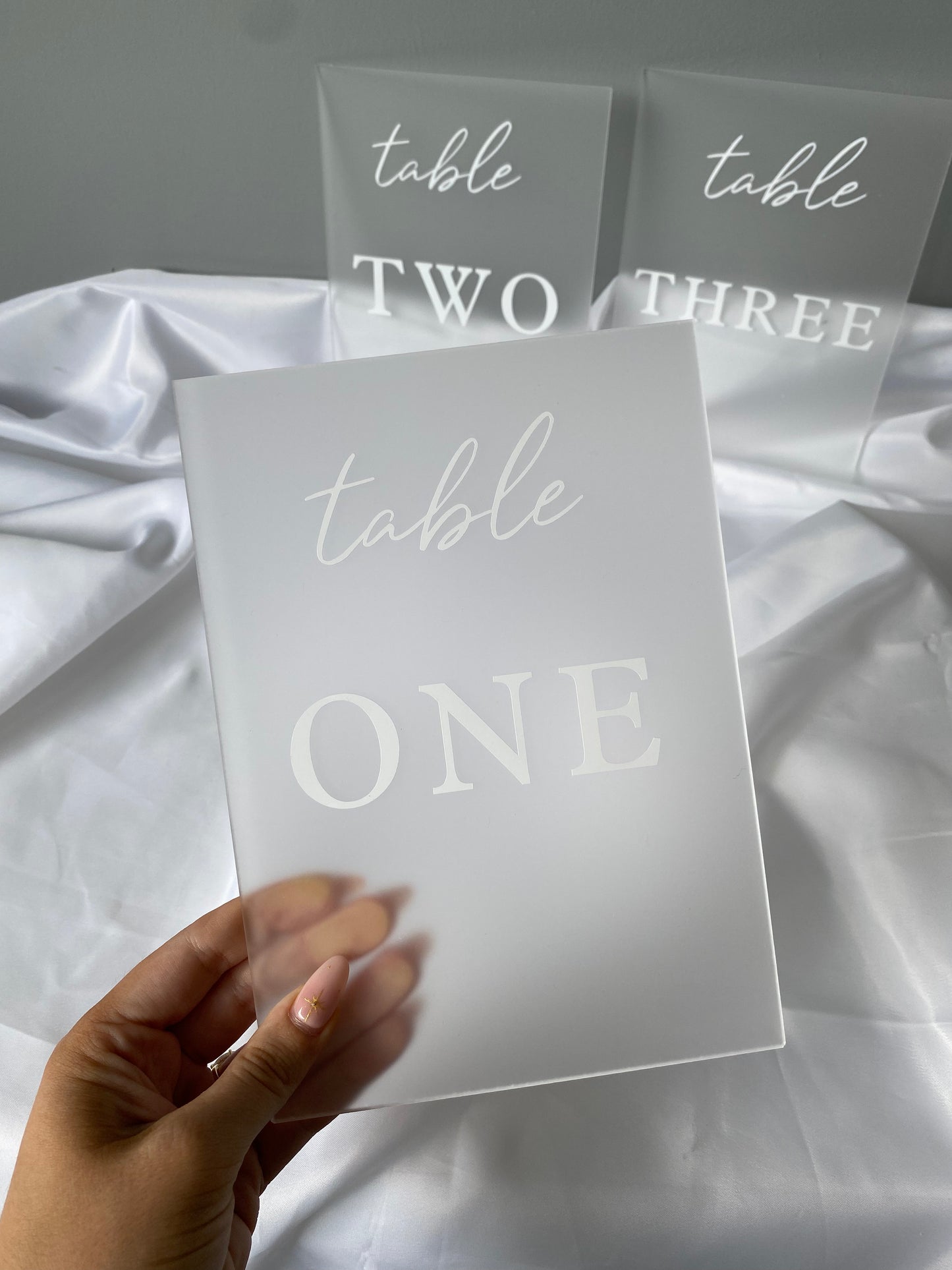 Frosted Table Numbers