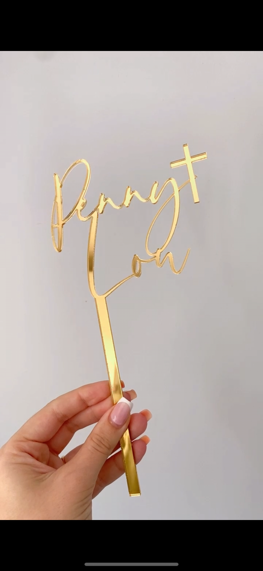Single Layer Cake Topper