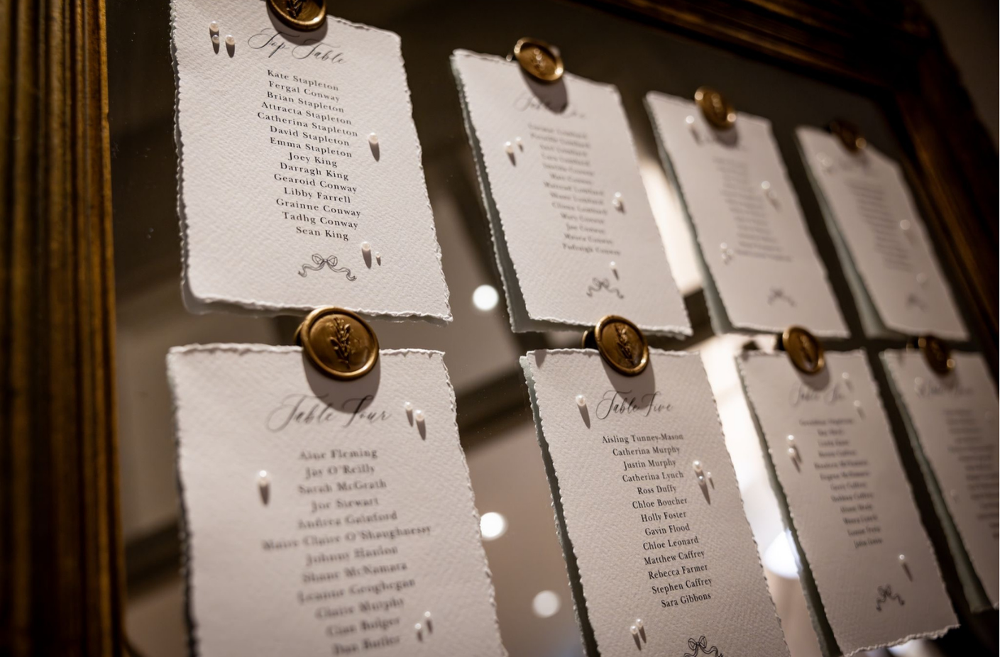 Table Plan Cards