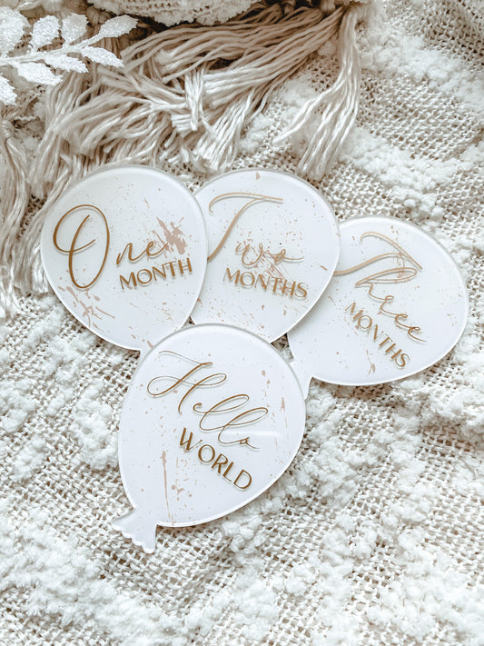 Baby Milestone Balloons